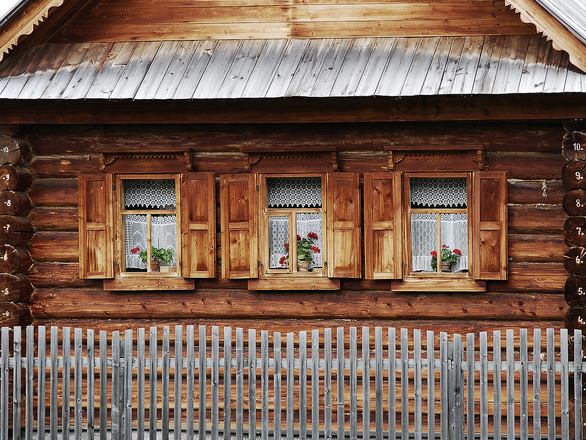 Piękne drewniane domy